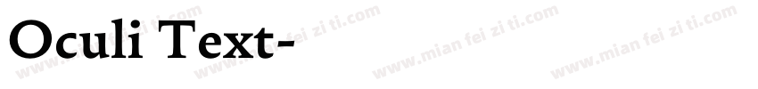 Oculi Text字体转换